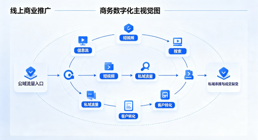 建邺区线上商业推广怎么做？全域流量闭环搭建与低成本转化实战指南